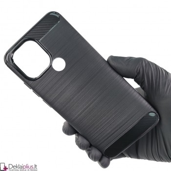 Carbon guminis dėklas - juodas (Xiaomi Redmi A1 Plus)